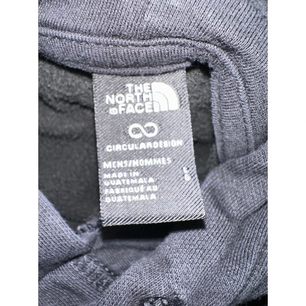 The North Face Hoodie Mens Large Black Circular Design Never Stop Exploring Logo